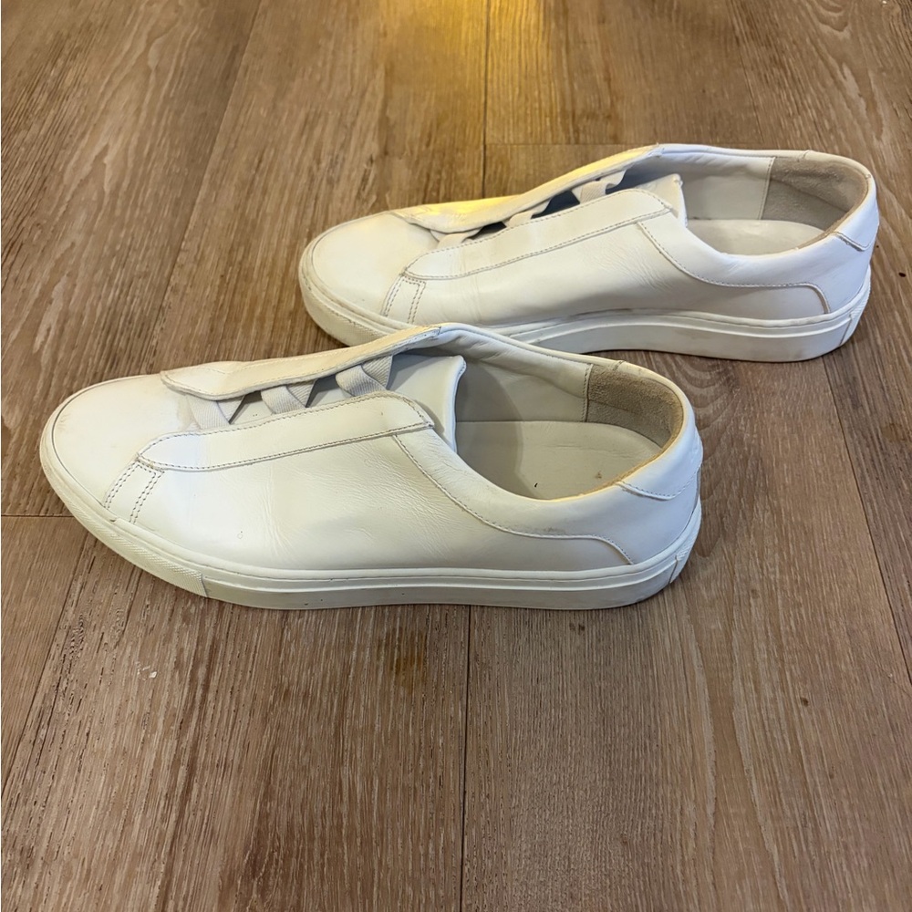Men's Designer Koio White Leather Sneakers
